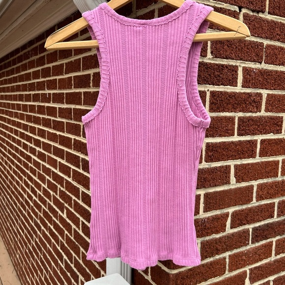 Anthropologie Pink Tank Top Women's Medium - Picture 2 of 4